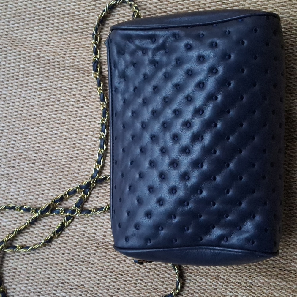 Jennifer Moore Blue Leather Bag